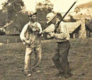 Fiddle player and dancer