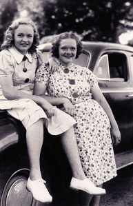 girls on car