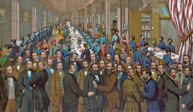 Cooper Union Volunteer Refreshment Saloon in Philadelphia, PA-Interior View