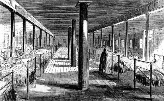 Sick Ward of the Ship Red Rover--the "Floating Hospital of the Mississippi"