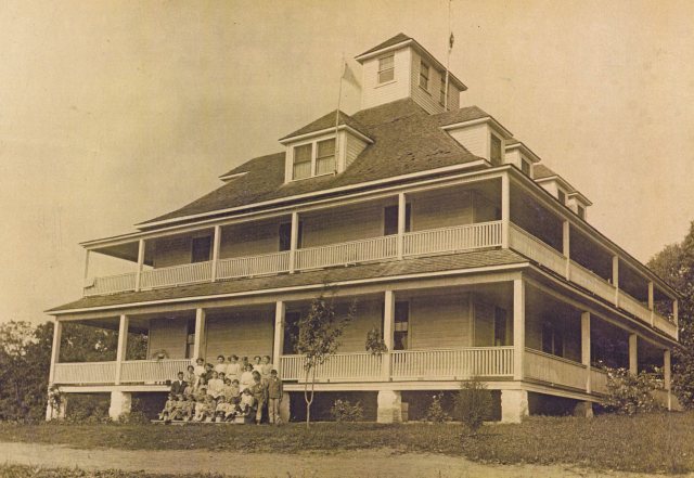 The Big House at Eliada. It was built in 1909 and destroyed by fire on November 2, 1914. 