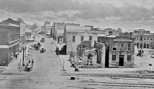 Peachtree Street in Atlanta, GA after the war