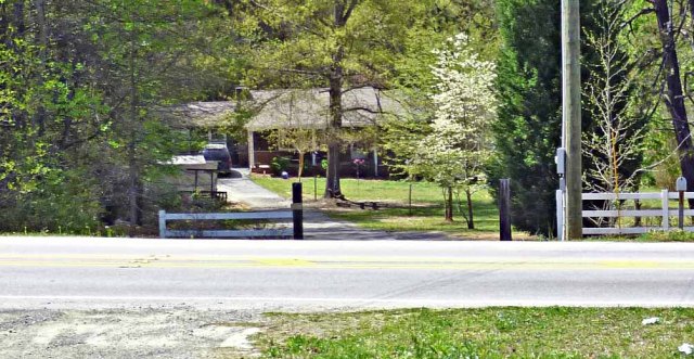 The crash site in 2013