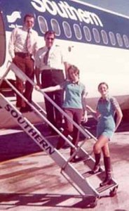 Southern Airways Flight Crew (Photo ca. 1974)