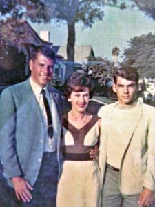 Keele with his mother Betty and younger brother Ken