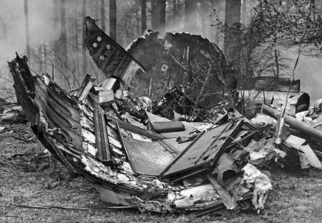 The remains of Southern Airways Flight 242 (Photo courtesy of Joe Parker)