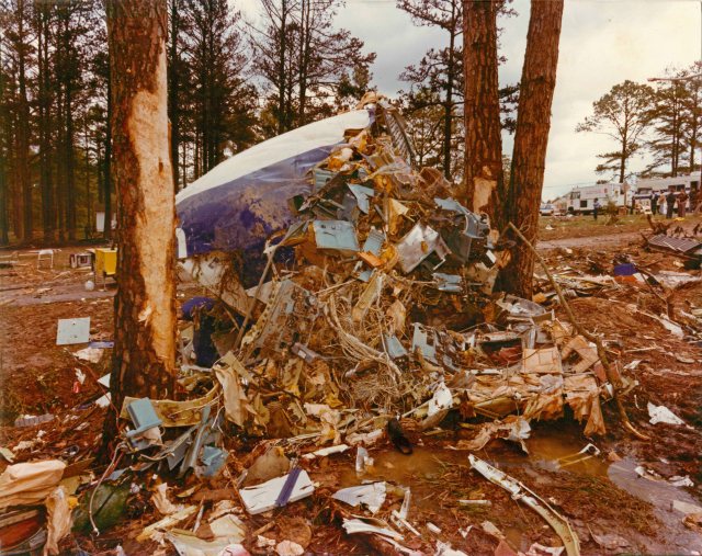 The remains of Southern Airways Flight 242
